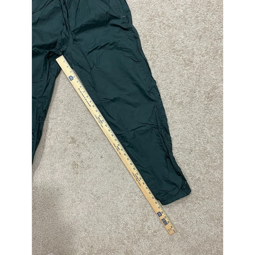 VINTAGE 90s Y2K Nike White Tag Green Nylon Wind Pants Adult Men's Size M Joggers - Picture 10 of 15